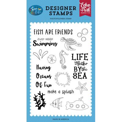 Echo ParkSea Life Clear Stamps - Oceans Of Fun